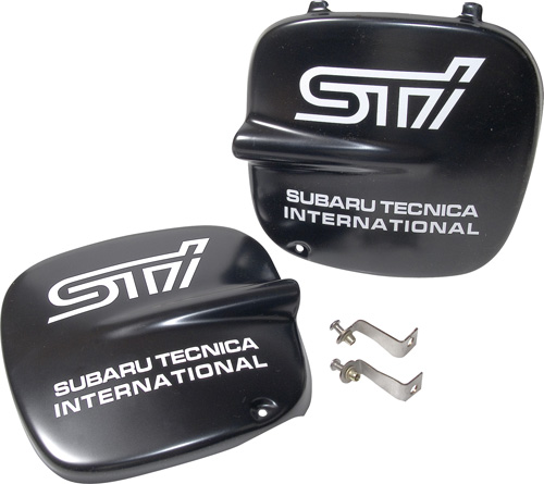 STI Style Fog Light Covers & Brackets - Late Classic Shape Subaru Impreza 98-00