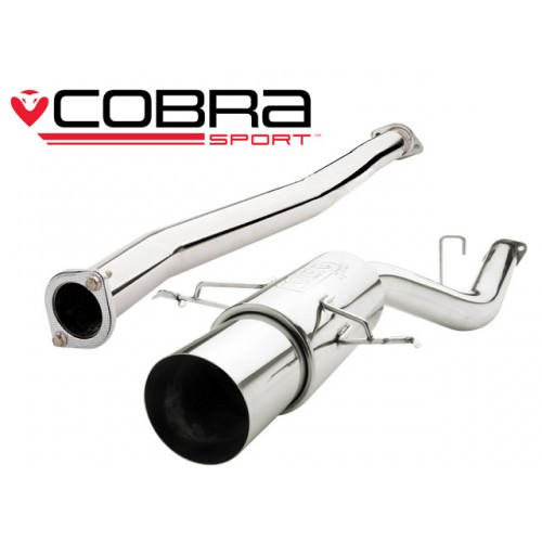 Cobra Exhaust 2.5\" Turbo Cat Back Sports Subaru Impreza 2001-2007 WRX STI Non-Resonated SB03y_1