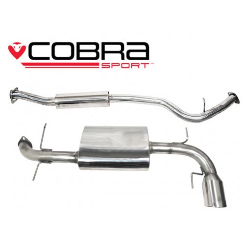 Cobra Exhaust 2.5\" Cat Back Subaru Impreza WRX Hatch 2008-2012 Resonated SU49_2