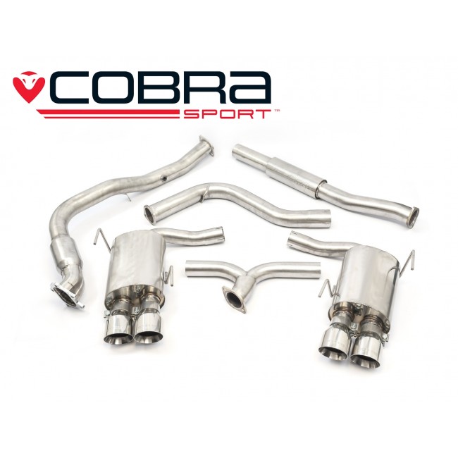Cobra Exhaust 3\" Turbo Back Exhaust Subaru WRX / STI 2014> with Sports Cat & Resonater SU83a_1