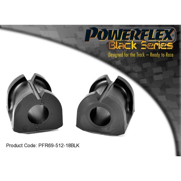 Powerflex Black Series Rear Antiroll Bar Bush 18mm WRX & STI Hatchback PFR69-512-18BLK_1