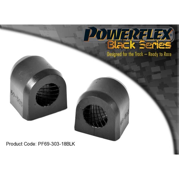 Powerflex Black Series Rear Antiroll Bar to Chassis Bush 18mm Subaru Impreza 93-00 PF69-303-18BLK_1