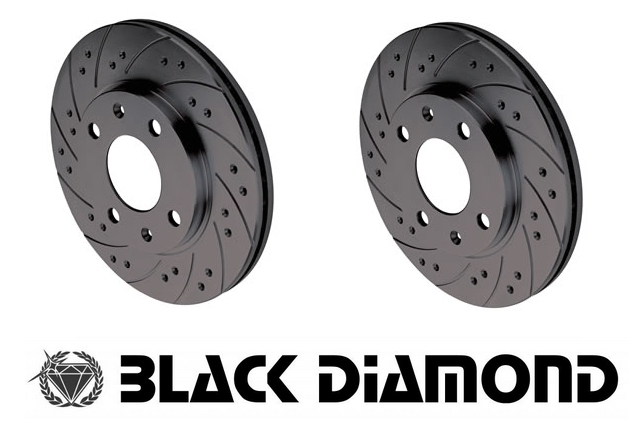 Black Diamond Combi KBD2542COM REAR Brake Discs Subaru Impreza Turbo WRX STI & P1 98-00 V5 and V6_1