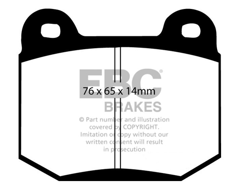 EBC Red Stuff Ceramic Front or Rear Brake Pads Subaru Impreza STI 2001-2016_2
