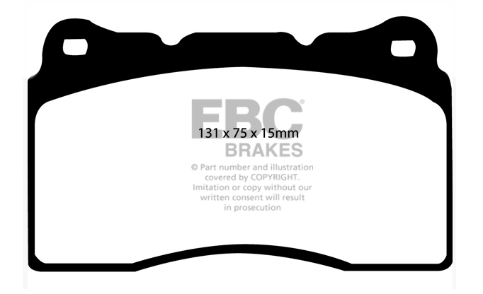 EBC Red Stuff Ceramic Front or Rear Brake Pads Subaru Impreza STI 2001-2016_1