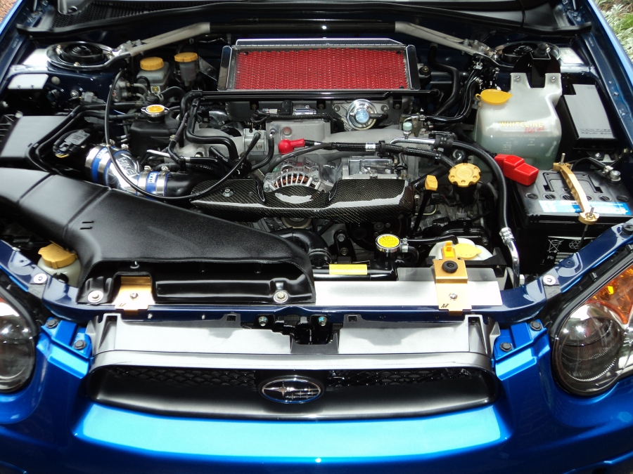 Mishimoto Aluminium Radiator Stay Set - BLUE - Subaru Impreza 01-07_6