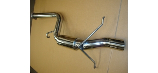 Hayward And Scott 3" Group A Replica Exhaust Rear Silencer - Polished - Classic GC8 Impreza