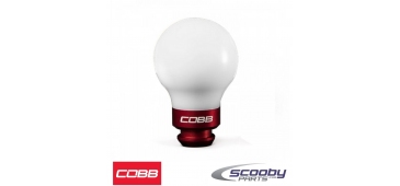 COBB Subaru 5-Speed WRX COBB Gearknob - White and Race Red