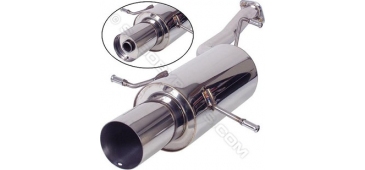 M2 Motorsport Performance Exhaust Rear Silencer for Impreza WRX and STI 2001-2007 and 1993-2000