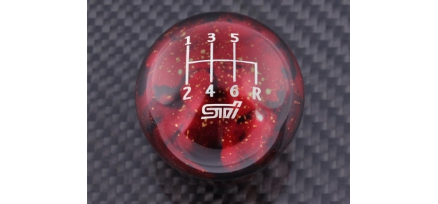 Billet Aluminium Impreza Gearknob Cosmic Red STI