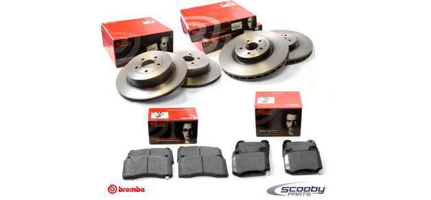 Brembo Subaru Impreza STI 2001-2004 Complete Discs and Pads Pack