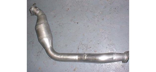 Hayward And Scott 2.5\" Exhaust Downpipe with High Flow Cat - Classic GC8 Impreza