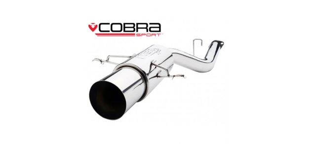 Cobra Exhaust 2.5\" Rear Silencer Backbox Subaru Impreza 2001-2007 WRX STI SB01y