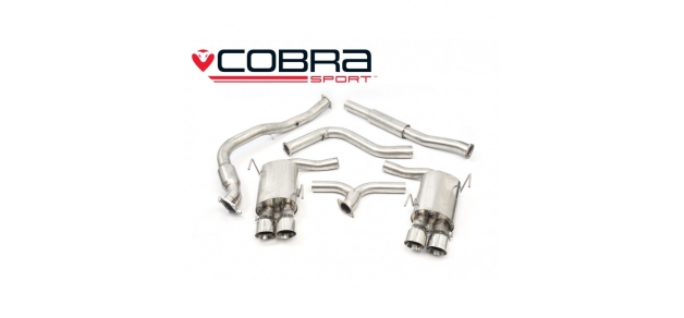 Cobra Exhaust 3\" Turbo Back Exhaust Subaru WRX / STI 2014> with Sports Cat & Resonater SU83a