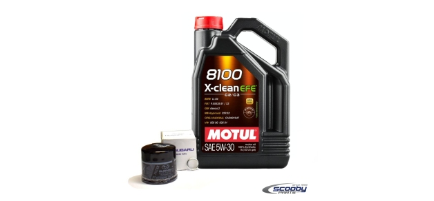 Motul 8100 X-clean efe Fully Synthetic 5w30 Engine Oil & Genuine Subaru Oil Filter Deal