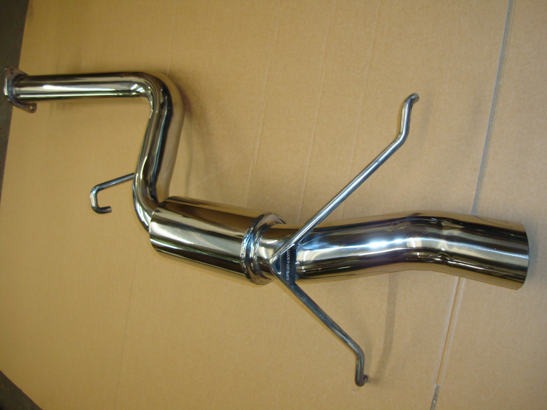 Hayward And Scott 2.5\" Group A Replica Exhaust Rear Silencer - Polished - New Age Impreza_1