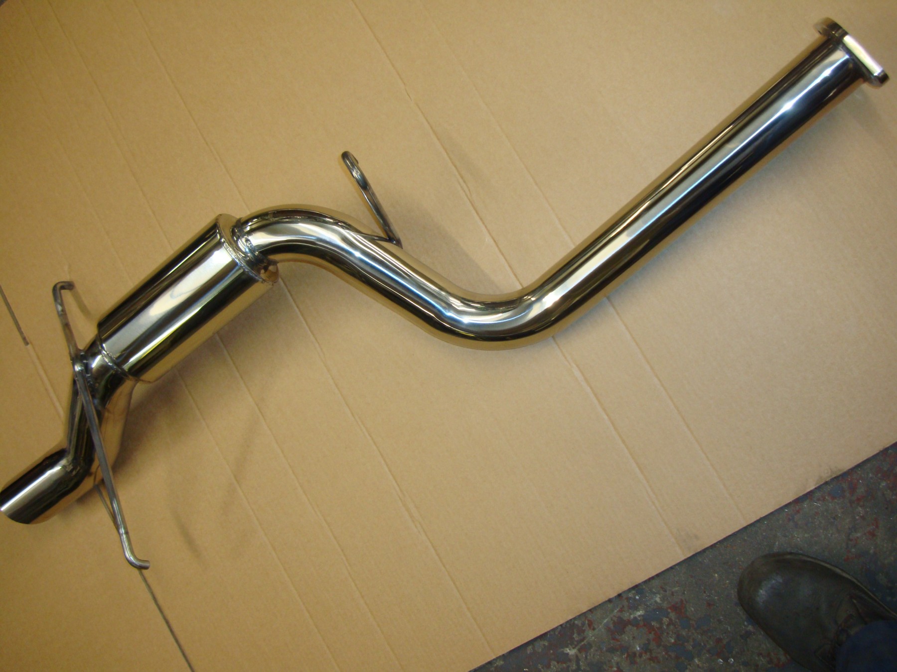 Hayward And Scott 2.5\" Group A Replica Exhaust Rear Silencer - Polished - New Age Impreza_2