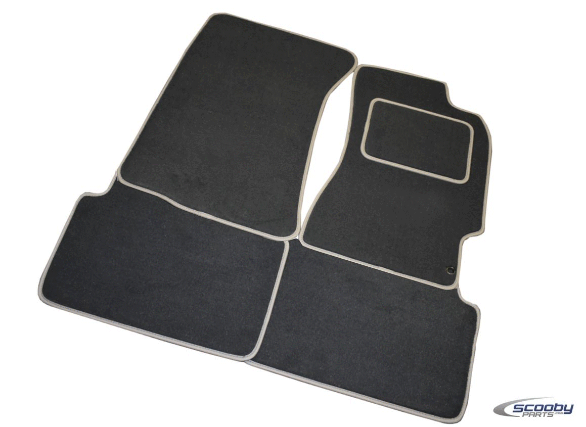Anthracite with Grey Binding Tailor-made Car Mat Set for Subaru Impreza WRX & STI 1993-2019_1