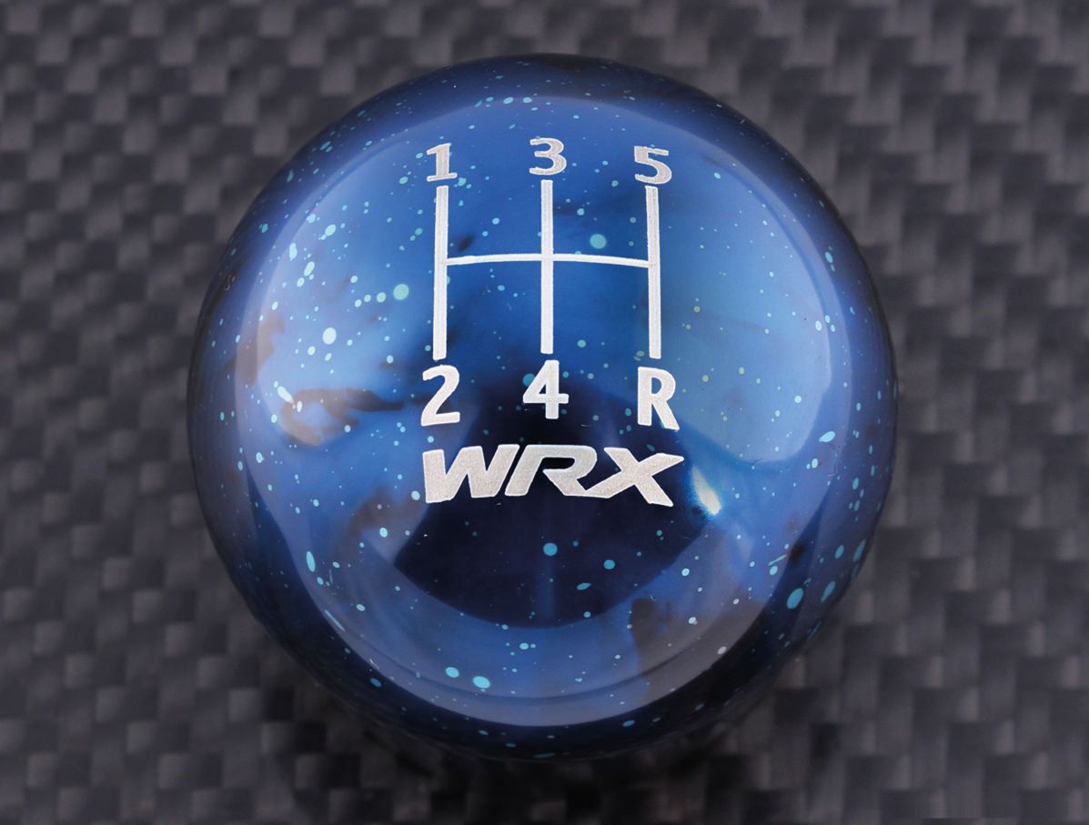 Billet Aluminium Impreza Gearknob Cosmic Blue WRX_1