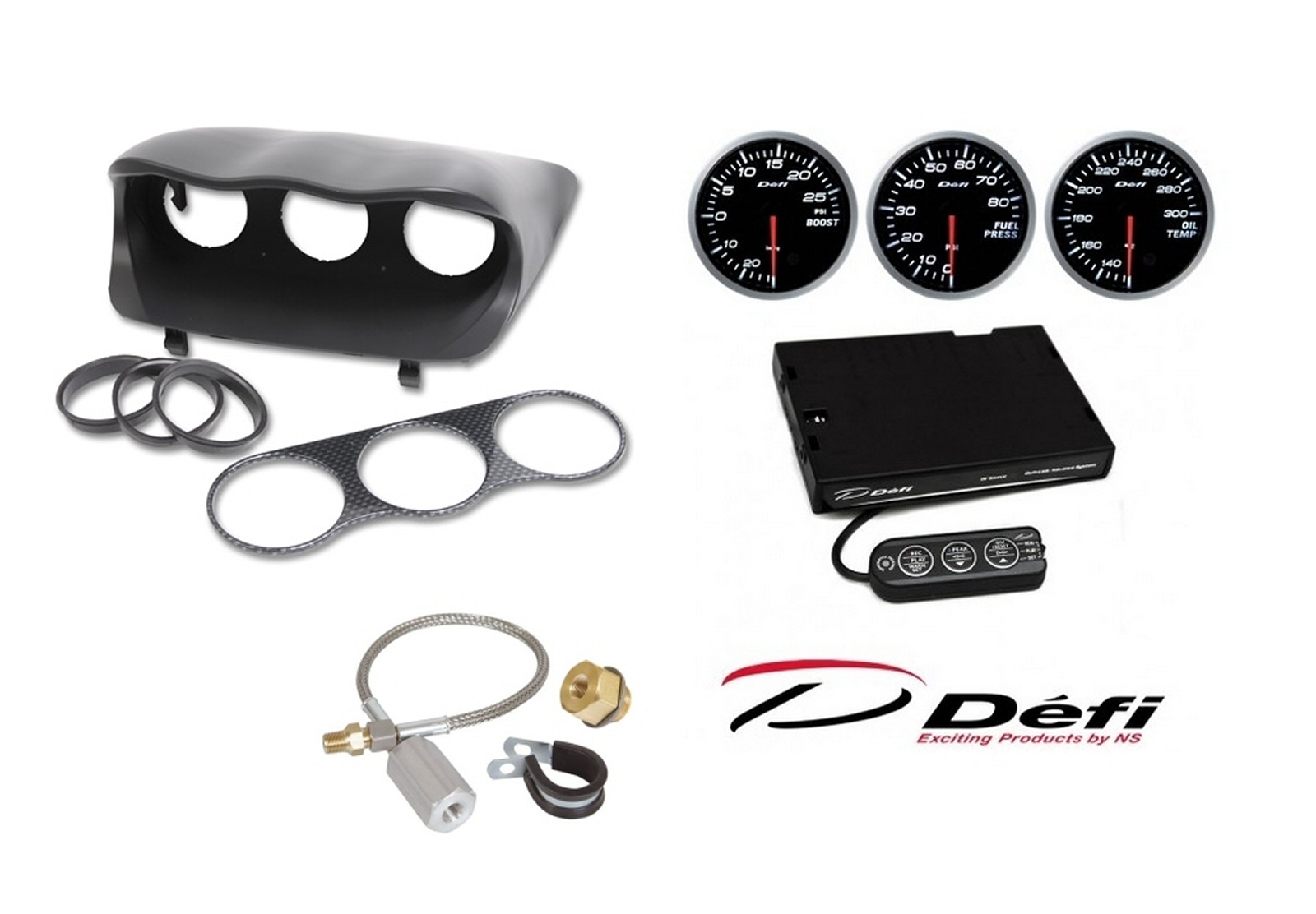 Defi Advance BF Gauges ATi Pod and Fitting Kit Set for Subaru Impreza_1