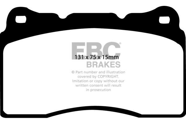 EBC Redstuff Front Brake Discs and Pads Pack Subaru Impreza STI 2001-2004 Non-Wide Track_2
