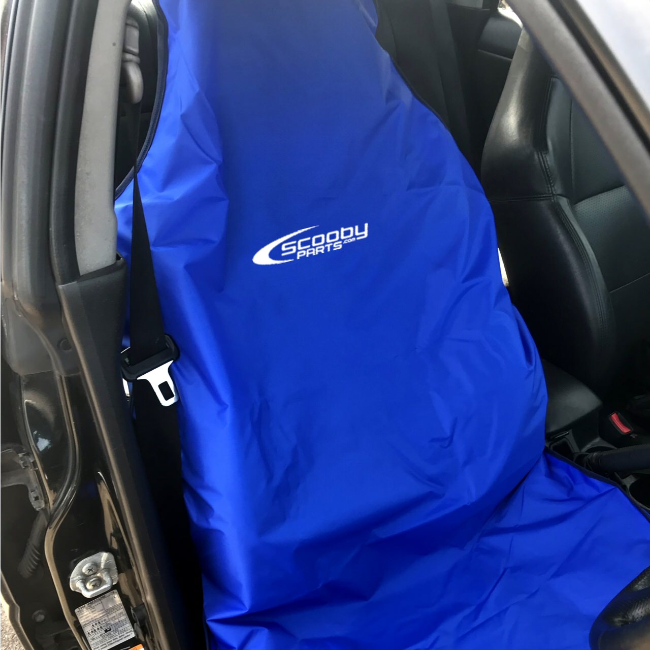 Airbag Compatible Seat Cover for Subaru Impreza, Legacy and Forester with Logo - Blue_1