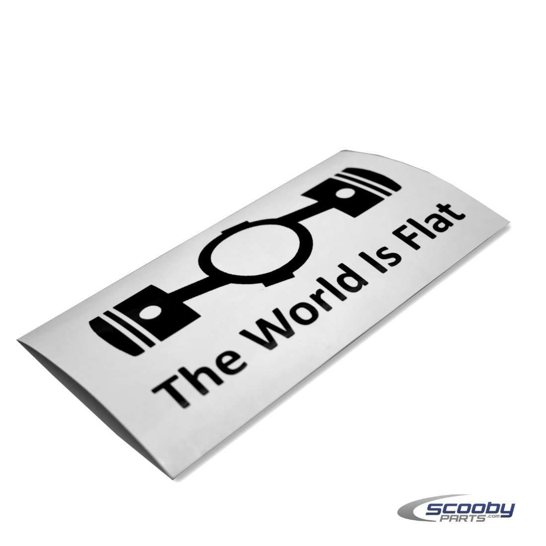 The World is Flat Sticker Various Colours and Sizes_1