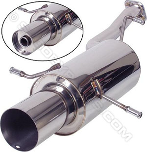 M2 Motorsport Performance Exhaust Rear Silencer for Impreza WRX and STI 2001-2007 and 1993-2000